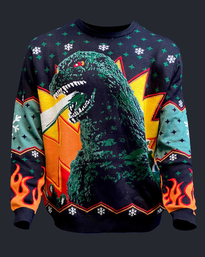 Godzilla Ugly Christmas Sweater