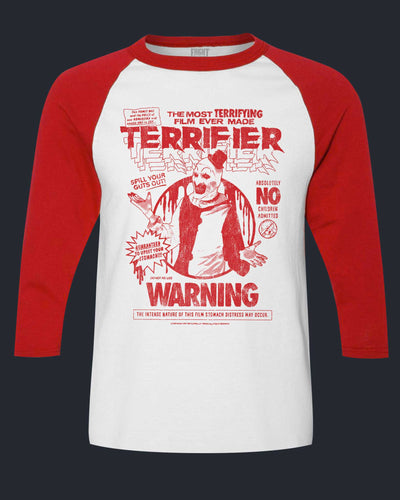 Terrifier - Warning - Baseball Tee