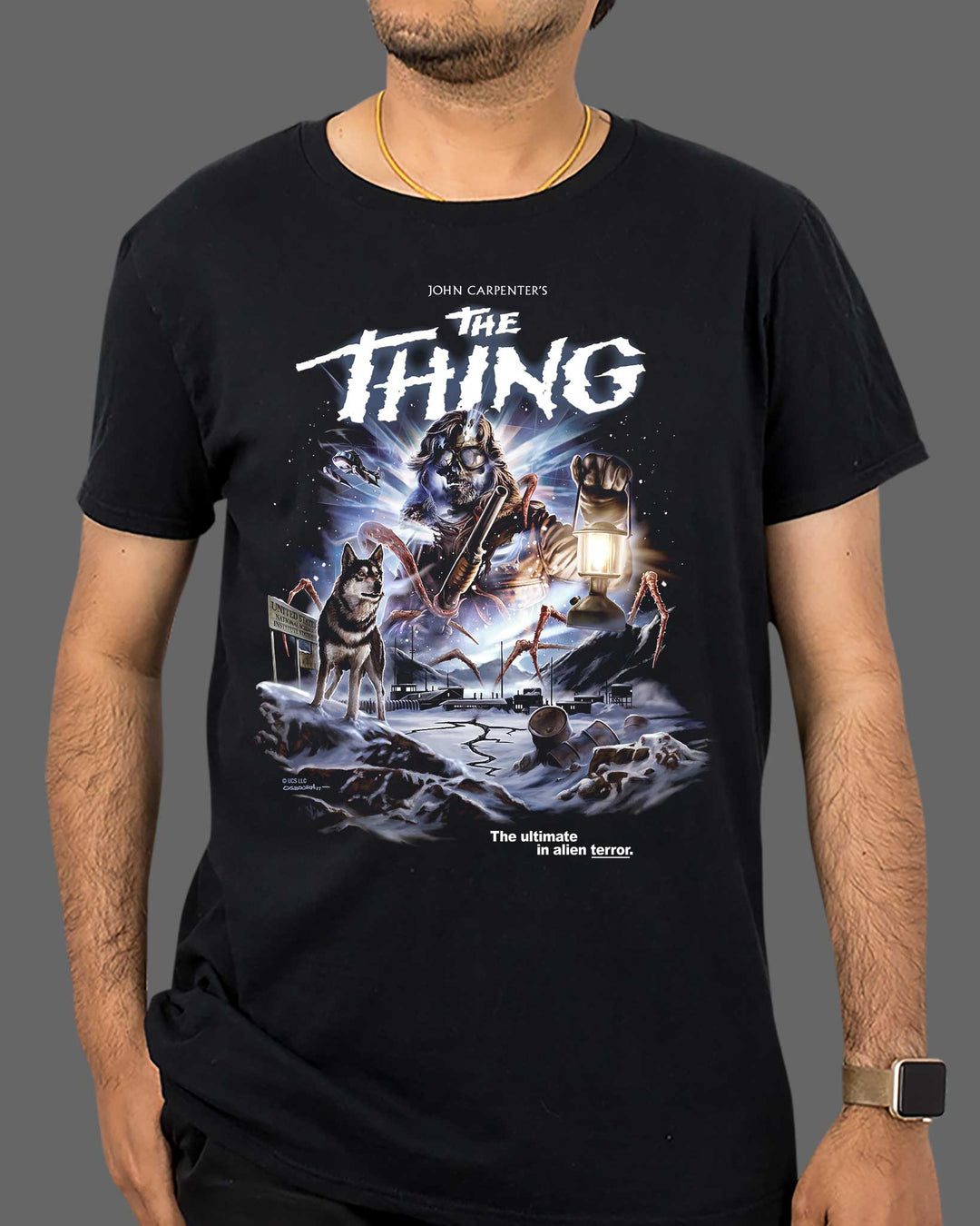 John Carpenter's the thing t shirt long high quality sleeve